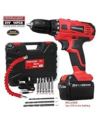 Toolman - Juego de brocas inalámbricas (21 V, 14 piezas, para trabajos pesados con accesorios DeWalt Makita Ryobi)