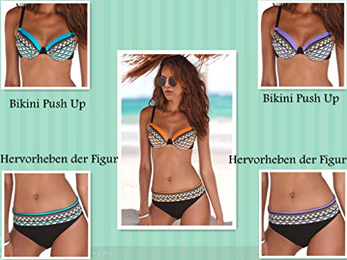 FIYOTE-Damen-Badeanzge-Sexy-Bikini-Sets-Bunt-Swimwear-BikinihosenBikinioberteile-Bademode-Sommer-3-Farbe-SMLXLXXL