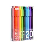 Erofa KACO Pure Retractable Gel Ink Pens, Assorted