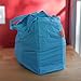 Sturdy Reusable Grocery Bags Foldable and Washable - Made From RipStop Nylon Hold 50lbs - Designed in USA Reusable Shopping Bags Inside a Compact Pod with Carry Clip - 5 Pack in Blue