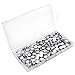 JANYUN 100 Pieces Metal Pin Backs Locking Backs with Storage Case