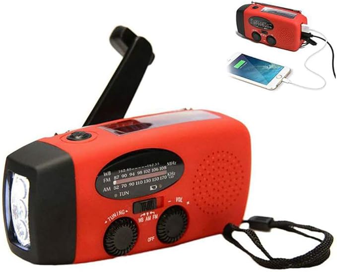 Einsgut Outdoor Solar Radio Ideal für Camping, Wandern, zu Hause oder