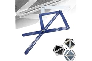 PUYODE New RELE Premium Corner Angle Finder, Miter Protractor Angle Finder, 2025 New Protractor Angle Finder, with Scales, Miter Saw Bevel Gauge and Corner Angle Finder for Woodworking (Blue)