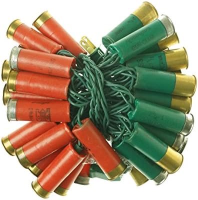 Twelve Gauge Designs Home Accents Shotgun Shell Lights (Red/Green, 12'/35 Lights)