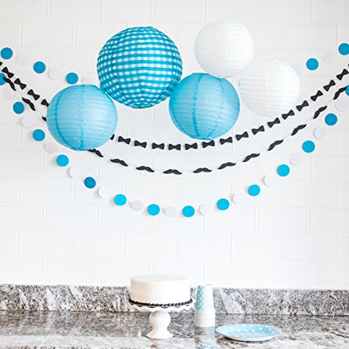 Bow Tie Party Decorations Paper Garlands 1 Long 14 Foot Strand, 50 Bow Ties per Strand