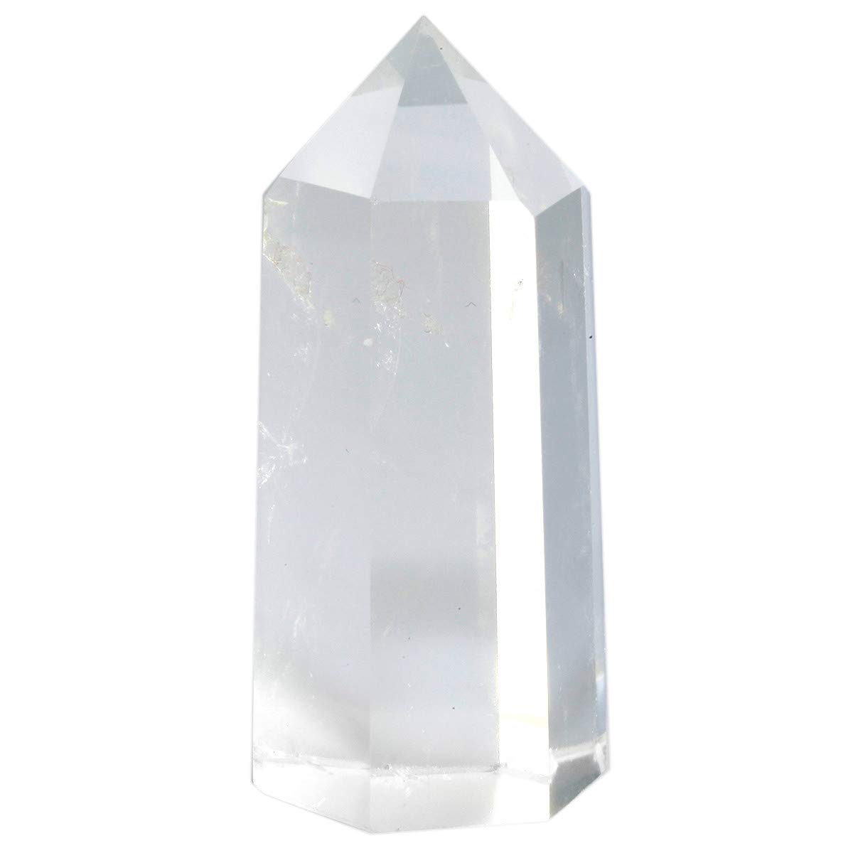 Nupuyai Crystal Point Wand for Chakra Reiki Healing,Prism Tumbled Stone for Home Decoration Rock Crystal