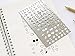 Metal Templates Ruler, JoyTong Bullet Journal Planner Stencil for Journaling Scrapbooking Card and Art Projects
