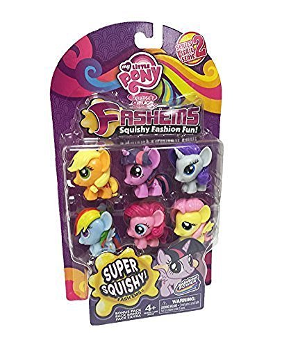 My Little Pony Friendship Is Magic Fash'ems Series 2 Value Pack Toy Figure Set of 6