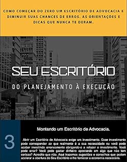 Livro Seu Escritório - Do Planejamento à Execução: Volume 03 (001 Livro 3)