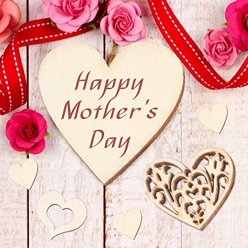 VGOODALL Holzherzen Deko, 500 STK. Holzscheiben Herz Streudeko zum Basteln DIY für Hochzeitsdeko Tisch Weihnachten Geburtstag Taufe Valentinstag Geschenkanhänger