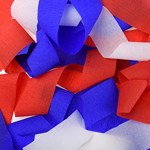 image for Zhanmai 738 Feet Totally Crepe Paper Streamers 4th of July Crepe Paper