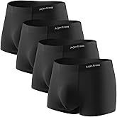 Arjen Kroos Underwear for Men 4 Pack Breathable Modal Boxer Briefs Silky Trunks