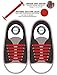 Kicks Kids Red - Tieless Elastic Silicone No Tie Shoelaces