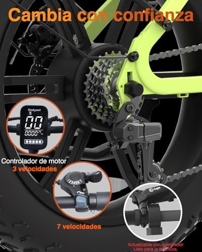 F20pro 4.0 Fat E Bike è una bicicletta elettrica da 250W con batteria da 48V freni idraulici funzione APP Città bici elettriche uomini e donne (F20PRO 20AH Nero)