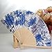 Binmer(TM) Japanese Cherry Blossom Folding Hand Dancing Wedding Party Decor Fan Chinese Fans (White)