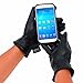 Alpine Swiss Womens Touch Screen Gloves Leather Phone Texting Glove Thermal Warm BLK XL