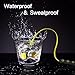 mifo U5 Plus Bluetooth Headphones in Ear, Magnetic Aluminum Design IPX7 Waterproof aptX Earphone, 8H Playtime Noise Canceling NFC Stereo Headset with Mic for Sports (Yellow and Black)