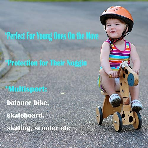 Child's bike helmet with a safety shell and impact-absorbing design.