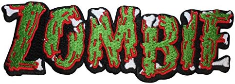 Zombie Word Horror Undead Rotting Kreepsville Embroidered Iron On Applique Patch