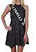 Finally 21 Lace Sash - 21st Birthday Sash - Birthday Party Favor (Black)