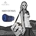 Royal Rest New Multi-Function Design U-Shaped Best Memory Foam Travel Ideal for Sleeping, Driving, Flights, Work & More-Contour Neck Pillow for Men & Women, 11 x 11 x 5.1 inches, Dark Blue