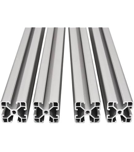 IXGNIJ 4080 Aluminium-Extrusionsprofil – T-Nut, 1220 Mm Länge, Schwarz, Für 3D-Drucker & CNC