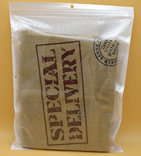 YIMEI Jute gift bag with drawstring,Stocking Stuffers & Holiday Gift Vintage Noel Hessian Burlap Santa Sack for Christmas, Brown