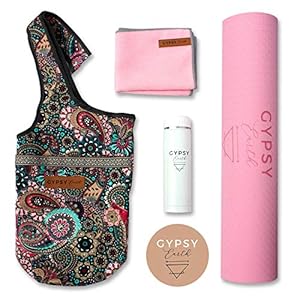 Gypsy Earth Yoga Bag with mat, Roller and Other Accessories