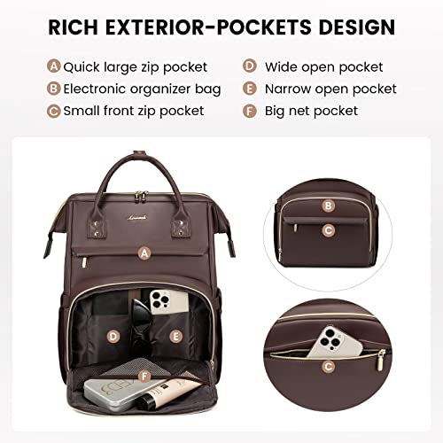 SUCIKORIO Teacher Tote Bag - 17 Inch PU Leather Laptop Briefcase For Work, Nursing, School (Professional Work Bag)