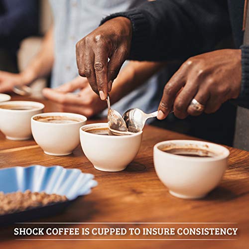 Shock Coffee Ground, The Strongest Caffeinated AllNatural Coffee. Up to 50 more Caffeine. 3