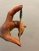 MIKVAR 25PCS Eco Friendly Bamboo Mascara Spoolie Wands for Eyelash Eyebrow view 6