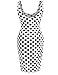 Romwe Women's Casual Sleeveless Polka Dot Summer Tank Dress