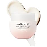 Hanyul Red Rice Hydrating Cream with Fermented Rice Extract, Collagen | Korean Vegan Ceramide Moisturizer for Deep Hydration, Radiant Skin Glow, Firming & Barrier Support, 1.86 fl. oz.