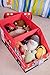 Clever Creations Kids Collapsible Storage Organizer and Ottoman, Perfect Vehicle Themed Toy Chest for Storing Books, Shoes, Games and More, Fire Truck