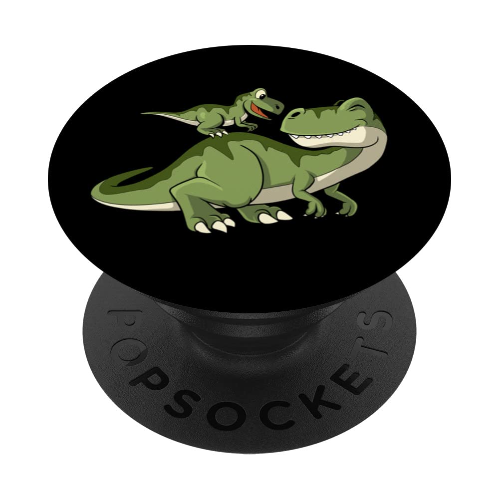 Big dino and small dinosaur PopSockets Swappable PopGrip