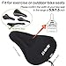 DAWAY Comfortable Bike Seat Cover - C7 Soft Gel & Foam Padded Exercise Bicycle Saddle Cushion Men Women Kids, Fit for Peloton, Stationary Bike, Mountain Road Bikes, Outdoor Cycling