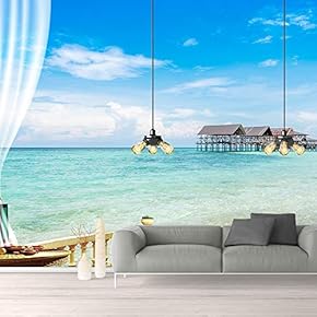 Wall Murals for Bedroom Great View from Balcony Removable Wallpaper Peel and Stick Wall Stickers - 66x96 inches
