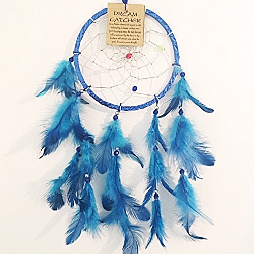 Navy Blue Dream Catchers/Dreamcatchers Beautiful Home Decor & Kids Room Wall Hanging Party Bag Filler Item Catch All Those Bad Dreams No More Sleepless Nights