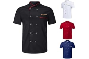 Custom Chef Coat for Men Women, Personalized Chef Jacket With Embroidered Name Text,Custom Your Own Chef Shirt