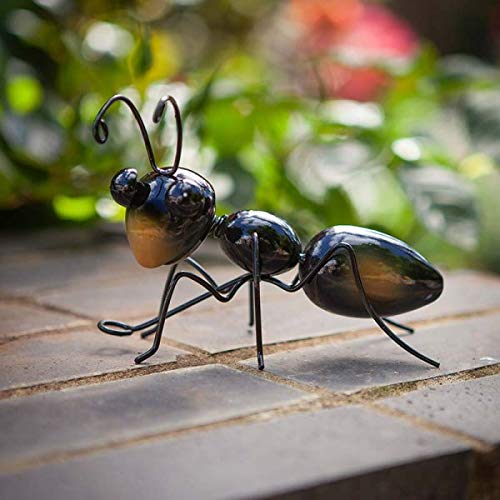 Garden Mile Large Hanging Garden Ornaments Outdoor Metal Wall Art Ant Ornament Wall Clinger Weatherproof Hanger Decoration Insect Sculpture Wall Art For Garden Ideal For Fences Walls Sheds Etc