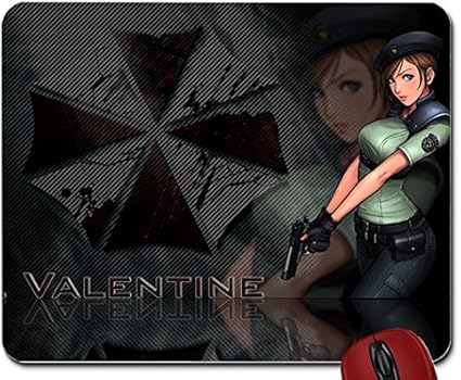Amazon Co Jp ビデオゲームバイオハザードジルバレンタインumbrella Corp 19 X 10壁紙マウスパッドコンピュータマウスパッド パソコン 周辺機器