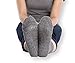 Pembrook Non Skid / Slip Socks – (2-Pack – Gray) – Hospital - Fuzzy Slipper Socks – Great for adults, men, women. Designed for medical hospital patients but great for everyone