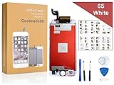 iPhone 6S Screen Replacement Coolmall369 Lcd Touch Screen Digitizer Frame Assembly Set with 3D Touch Coolmall369 Free Tool Set (White)
