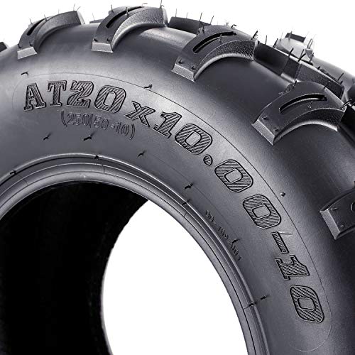 image for VANACC ATV UTV Tires 20x10x10 Sport AT Tire 20 inch 20x10-10, 4PR, Set