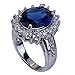 YAZILIND Jewelry Unique Design Silver Plated Gemstone Women Ring Ladies Size9