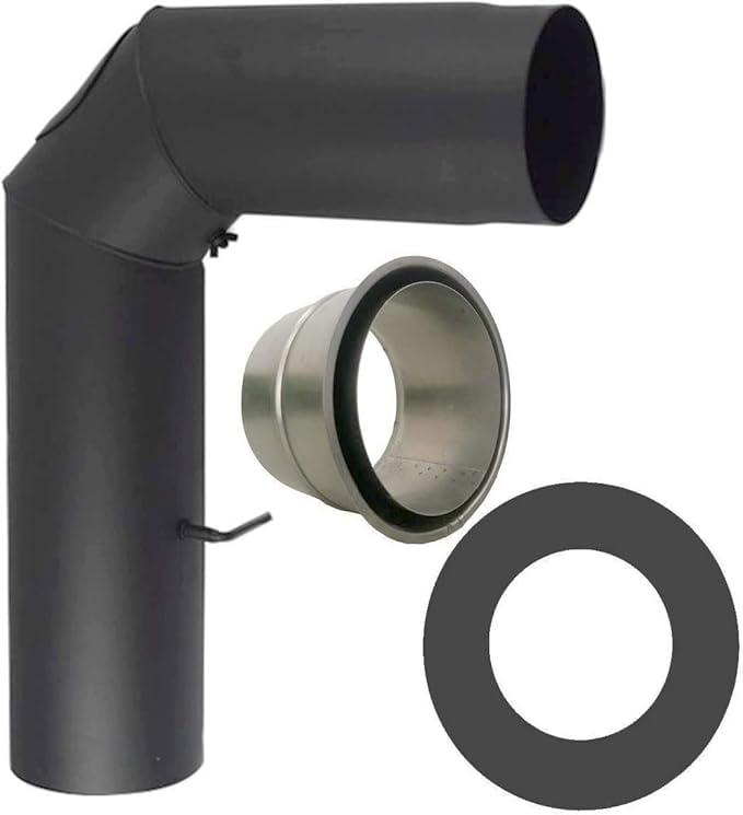 Kaminrohr Rauchrohr mit 150 mm Länge und 150mm Innendurchmesser