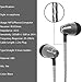 FOU Earphones with Mic Stereo Bass Wired Earbuds Noise Canceling Headphones Compatible for ISO Android PC 3.5MM Jack Devices(Grey)