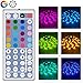 Led Strip Lights, 32.8Ft(10m) Waterproof 5050 RGB Light Strip Kits with 44 Keys IR Remote Control 12V Power Supply Color Changing Led Strip for Room, Bedroom, TV, Kitchen, Desk, Party