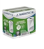 Marathon Dispenser Roll Towels 12 Rolls for Marathon Commercial Kitchen Bathroom Towel Dispensers Bulk Case 4,200 ft.