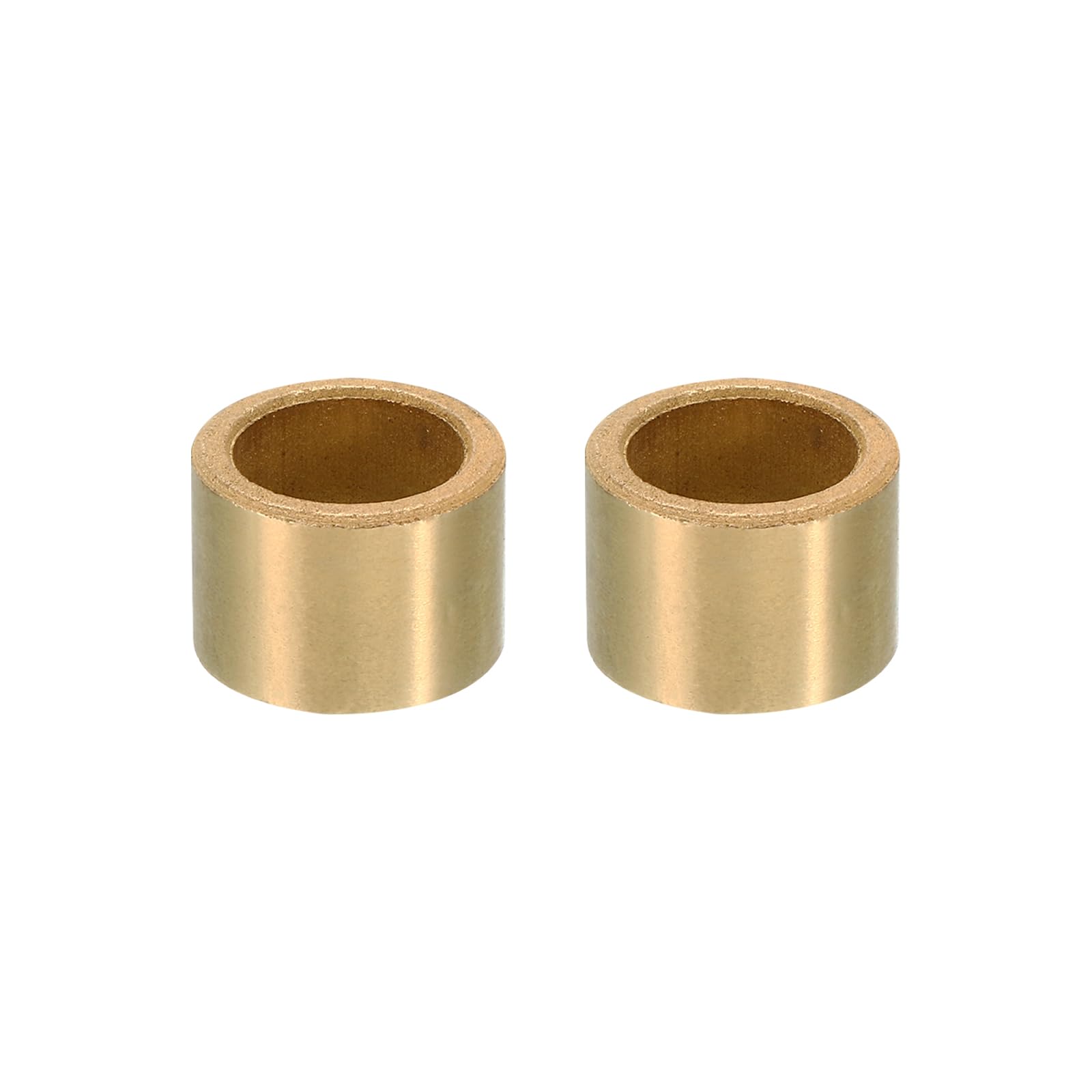 PATIKIL M16 Brass Spacers, 2 Pcs Metal Spacer Brass 16mm ID x 22mm OD x 15mm L Brass Spacers Screw Standoff for 5/8 Inch or M16 Screw